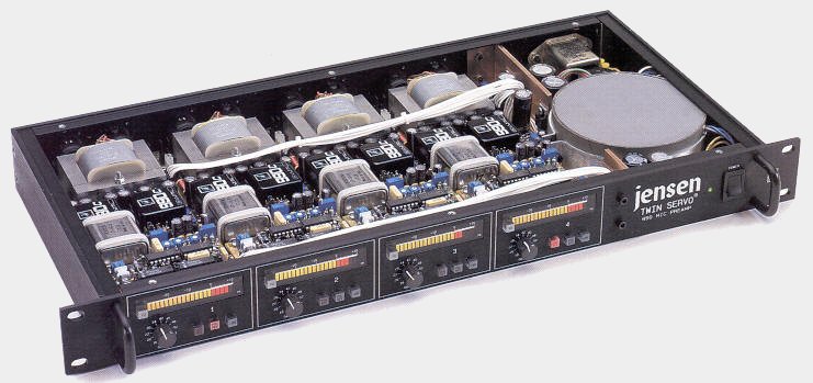 John Hardy with the Jensen Twin-Servo microphone preamplifier
